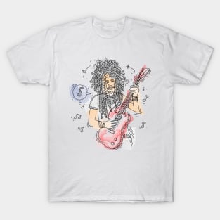 Guitar Lover Design T-Shirt